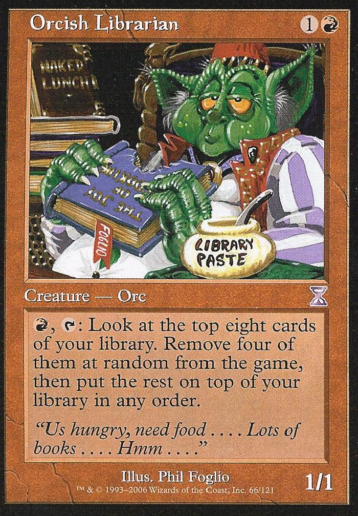 Orcish Librarian (Time Spiral Time Shifted) Medium Play Foil