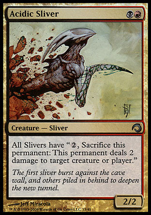 Acidic Sliver (Premium Deck Series: Slivers) Medium Play Foil