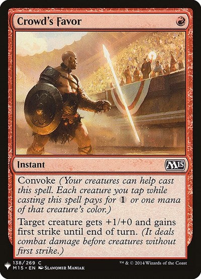 Crowd's Favor (Mystery Booster) Near Mint