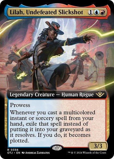 Lilah, Undefeated Slickshot (Extended Art) (Outlaws of Thunder Junction) Light Play Foil
