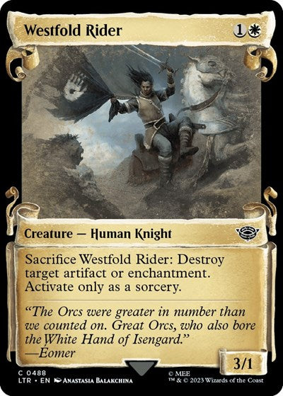 Westfold Rider (Showcase Scrolls) (Universes Beyond: The Lord of the Rings: Tales of Middle-earth) Near Mint