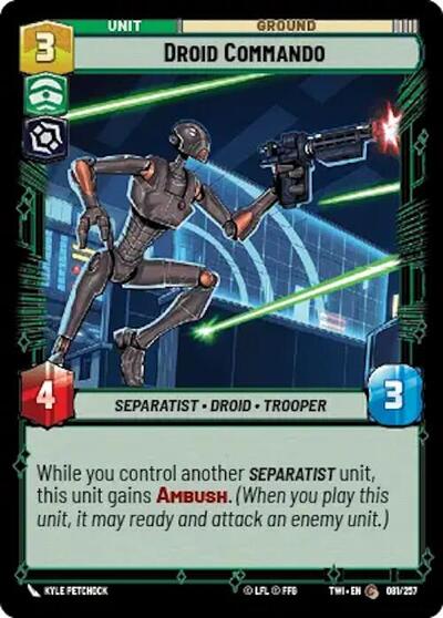 Droid Commando (Twilight of the Republic) Near Mint Foil