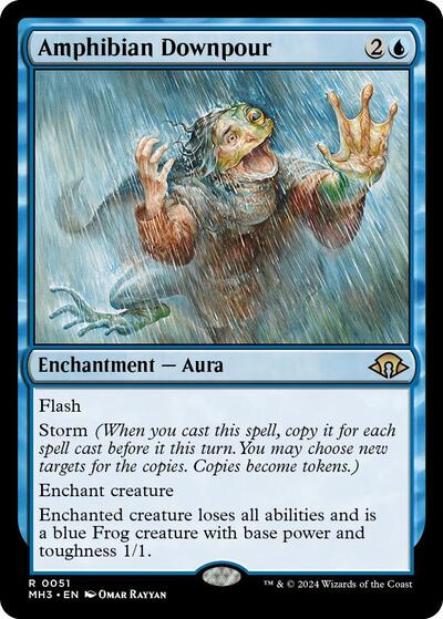 Amphibian Downpour (Modern Horizons 3) Near Mint Foil