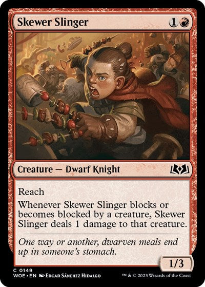 Skewer Slinger (Wilds of Eldraine) Light Play Foil