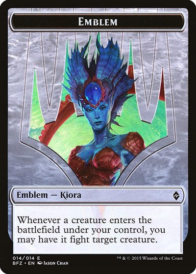 Emblem - Kiora, Master of the Depths (Battle for Zendikar) Near Mint