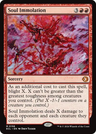 Soul Immolation (Promo Pack: Lorwyn Eclipsed) Light Play