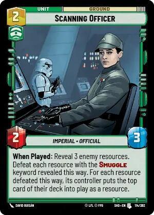 Scanning Officer (Shadows of the Galaxy) Near Mint Foil