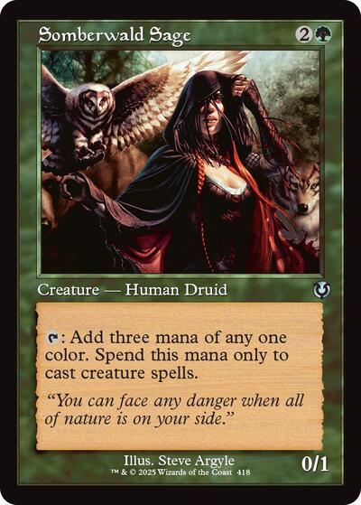 Somberwald Sage (Retro Frame) (Innistrad Remastered) Near Mint