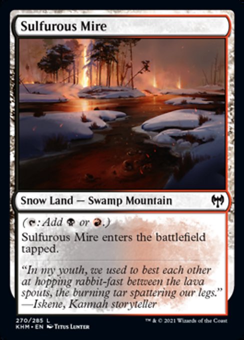 Sulfurous Mire (Kaldheim) Light Play Foil