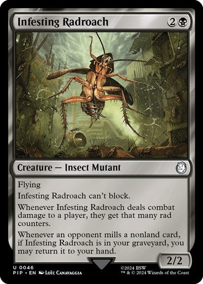 Infesting Radroach (Universes Beyond: Fallout) Light Play Foil