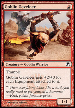 Goblin Gaveleer (Scars of Mirrodin) Medium Play Foil