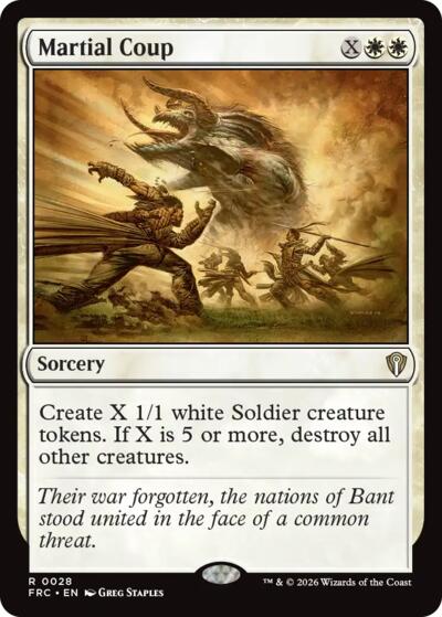 Martial Coup (Commander: Reality Fracture) Near Mint
