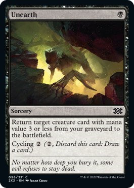 Unearth (Double Masters 2022) Light Play