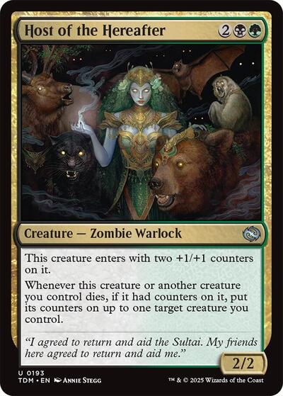 Host of the Hereafter (Tarkir: Dragonstorm) Medium Play Foil