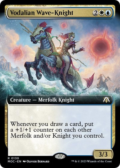 Vodalian Wave-Knight (Extended Art) (Commander: March of the Machine) Near Mint
