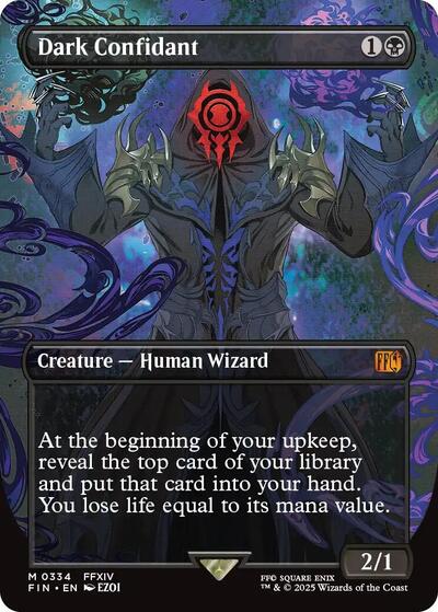 Dark Confidant (Borderless) (Universes Beyond: FINAL FANTASY) Near Mint Foil