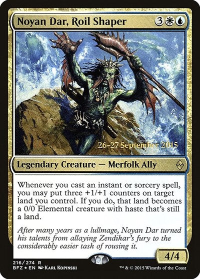 Noyan Dar, Roil Shaper (Promos: Prerelease Cards) Medium Play Foil