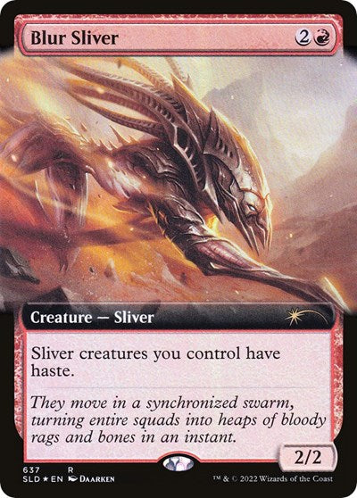 Blur Sliver (Extended Art) (Secret Lair) Light Play Foil