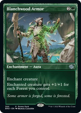 Blanchwood Armor (Promo Pack: The Brothers War) Near Mint Foil