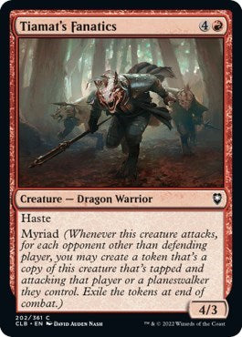 Tiamat's Fanatics (Commander Legends: Battle for Baldur's Gate) Light Play
