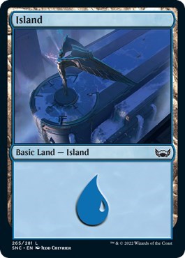 Island (265) (Streets of New Capenna) Near Mint Foil