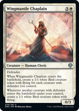 Wingmantle Chaplain (Dominaria United) Light Play Foil