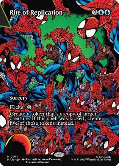 Rite of Replication (Borderless) (Marvel Eternal-Legal) Light Play