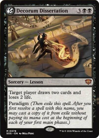 Decorum Dissertation (Secrets of Strixhaven) Light Play Foil