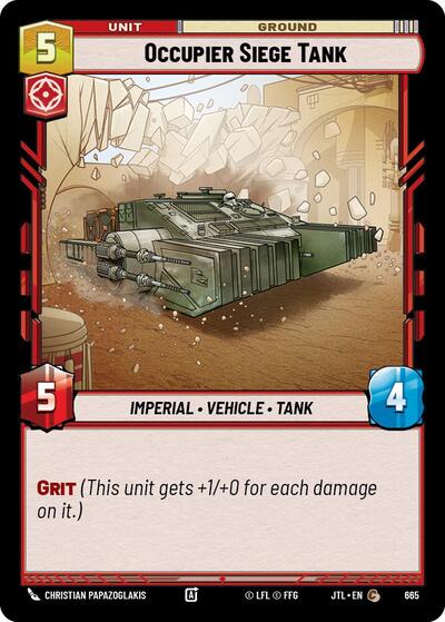 Occupier Siege Tank (Foil) (Jump to Lightspeed) Near Mint Foil