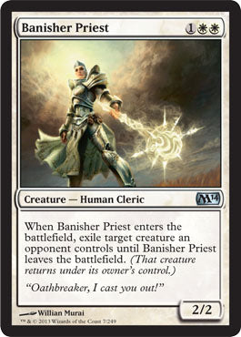 Banisher Priest (Magic 2014 Core Set) Light Play