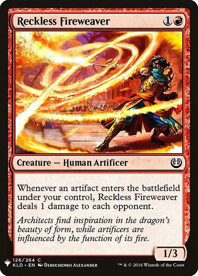 Reckless Fireweaver (Mystery Booster) Near Mint