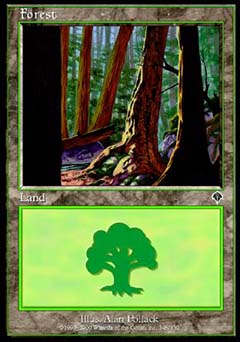 Forest (348) (Invasion) Medium Play Foil