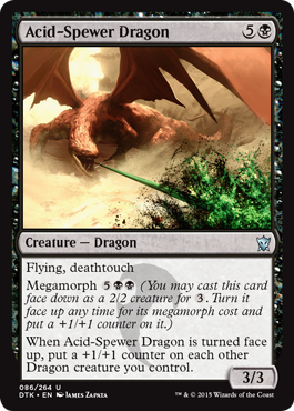 Acid-Spewer Dragon (Dragons of Tarkir) Near Mint Foil