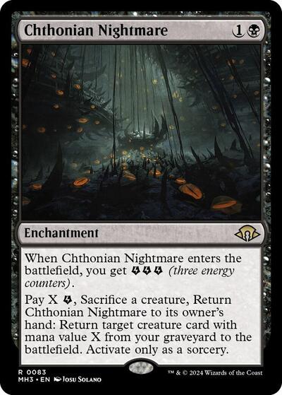 Chthonian Nightmare (Modern Horizons 3) Light Play Foil
