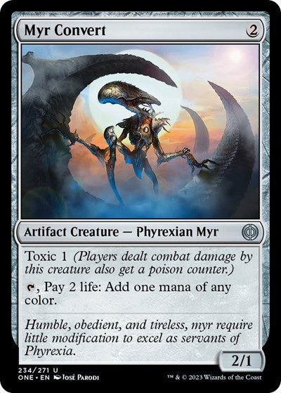 Myr Convert (Phyrexia: All Will Be One) Light Play