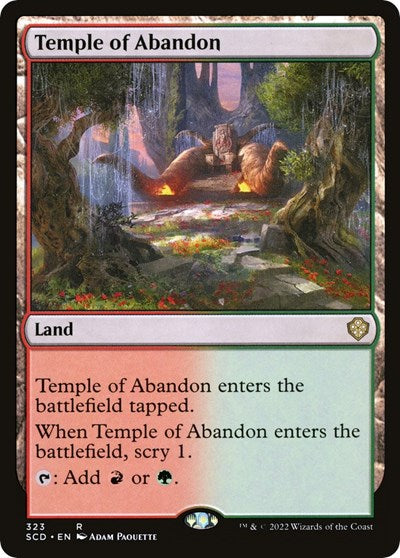 Temple of Abandon (Commander 2022 Starter Decks) Near Mint