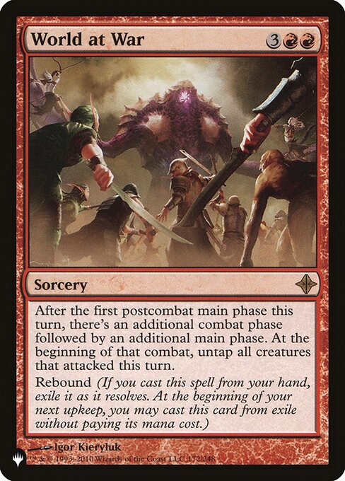 World at War (The List) Near Mint