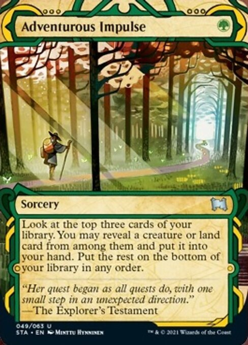 Adventurous Impulse (Foil Etched) (Strixhaven Mystical Archive) Near Mint Foil