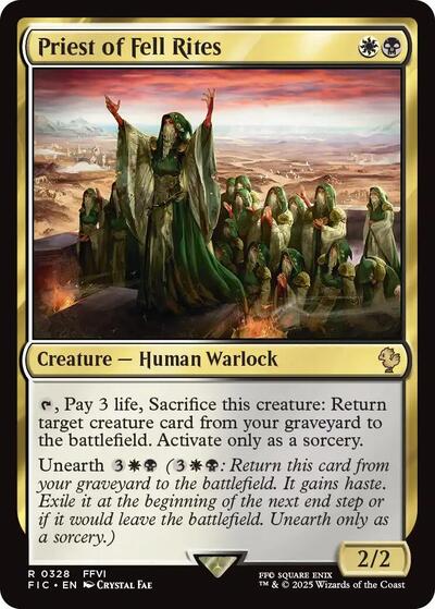 Priest of Fell Rites (Surge Foil) (Commander: FINAL FANTASY) Near Mint Foil