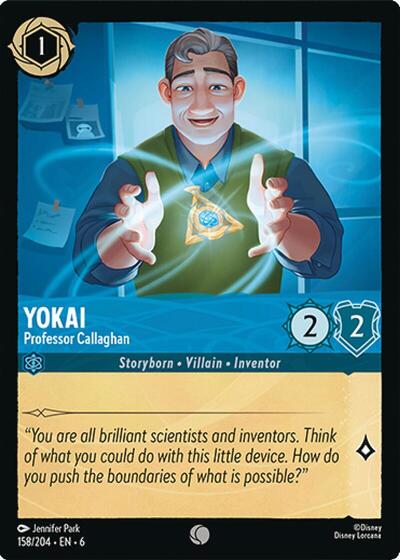 Yokai - Professor Callaghan (Azurite Sea) Near Mint Cold Foil