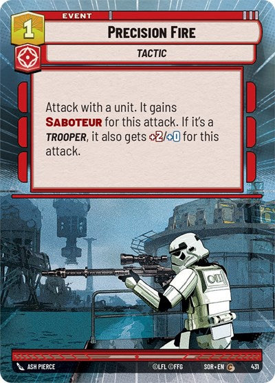Precision Fire (Hyperspace) (Spark of Rebellion) Near Mint Foil
