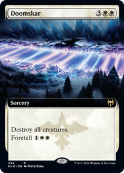 Doomskar (Extended Art) (Kaldheim) Light Play Foil