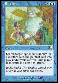 Bribery (Mercadian Masques) Near Mint Foil