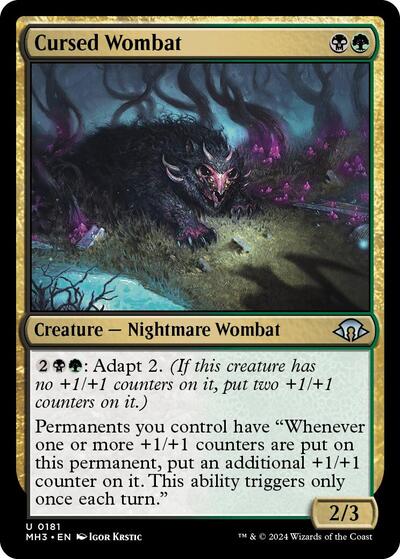 Cyclops Wombat (Modern Horizons 3) Light Play