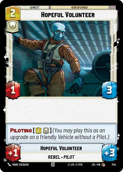 Hopeful Volunteer (Foil) (Jump to Lightspeed) Near Mint Foil