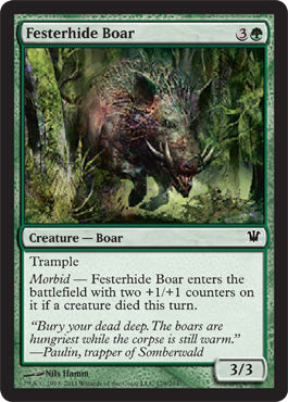 Festerhide Boar (Innistrad) Medium Play Foil