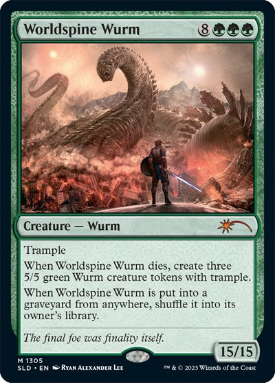 Worldspine Wurm (Secret Lair) Near Mint Foil