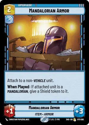 Mandalorian Armor (Shadows of the Galaxy) Near Mint Foil