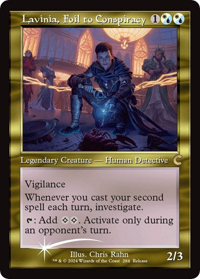 Lavinia, Foil to Conspiracy (Retro Frame) (Ravnica: Clue Edition) Near Mint Foil