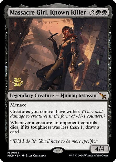Massacre Girl, Known Killer (Promos: Prerelease Cards) Near Mint Foil